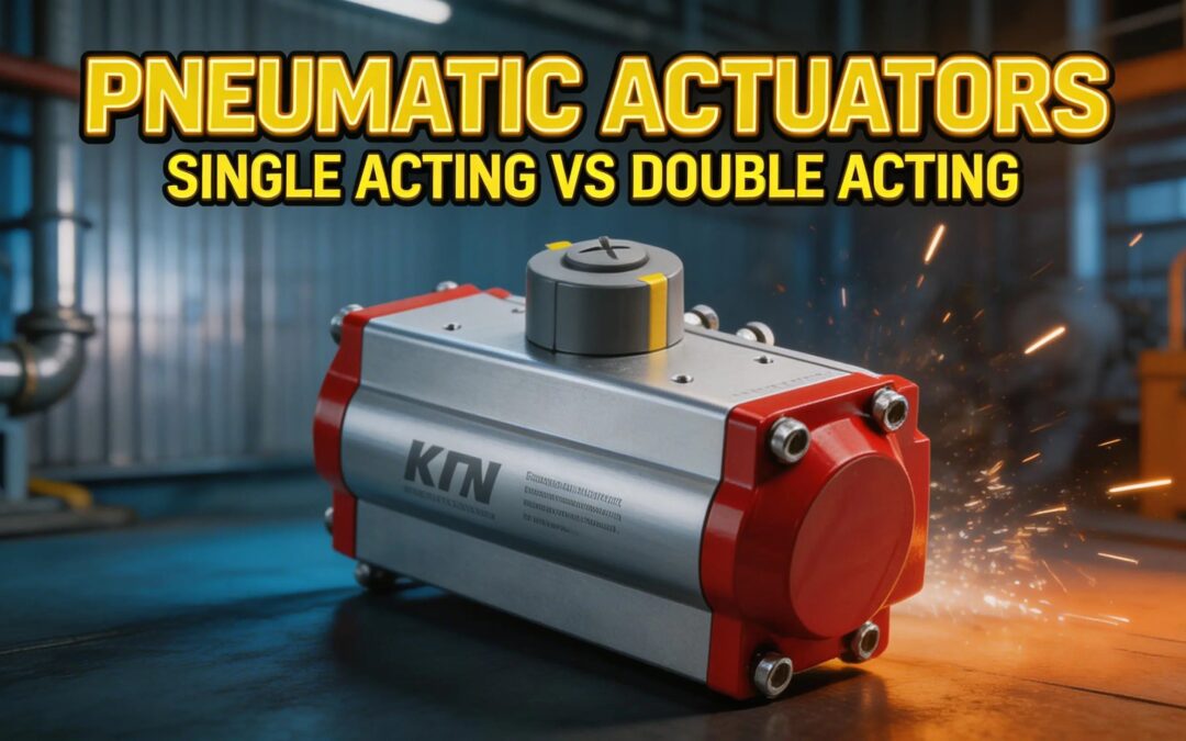 Pneumatic actuators: single acting vs double acting