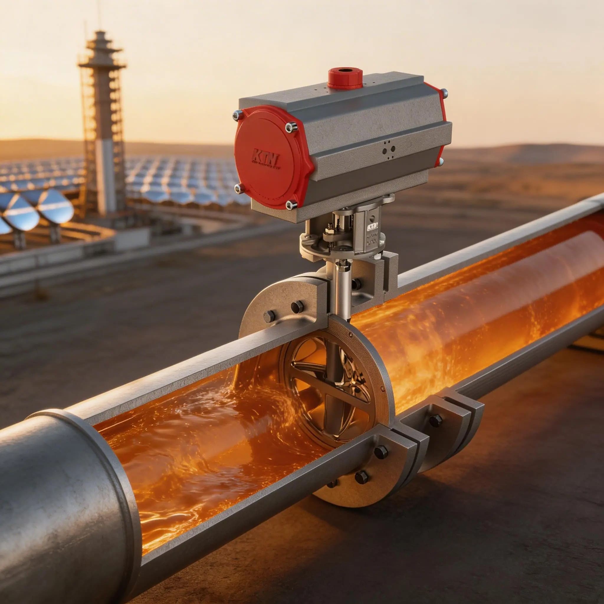 Cutaway Salt Valve valve automatization
